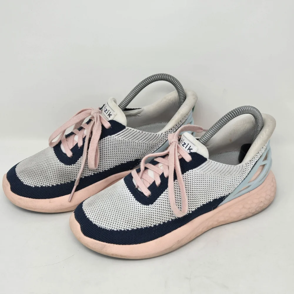 KIZIK Athens Bahama Women's 6.5 Men 5 Pink Blue Walking Hands Free Comfort Shoes